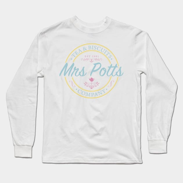 Tea & Biscuts Long Sleeve T-Shirt by LeesaMay